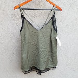 Sexy silk low back tank